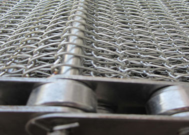 تونل انقباض حرارتی تسمه نقاله مش فلزی سیم‌زمینی فولاد ضد زنگ، فولاد کربنی 304 316