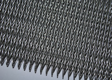دیوار بزرگ 304 فولاد ضد زنگ شبکه ی حمل و نقل کمربند زنجیره ی سیم صاف