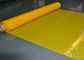 چاپ پارچه ابریشمی پارچه مشبک زرد رنگ چاپ تراکم بالا ، 91 میکرون