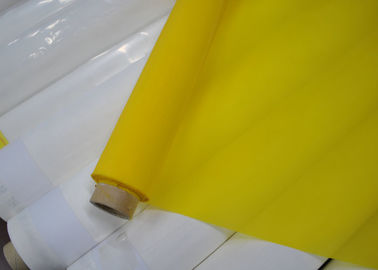 پارچه مش پلی استر 158 Micron 47T برای چاپ سرامیک ، رنگ سفید / زرد