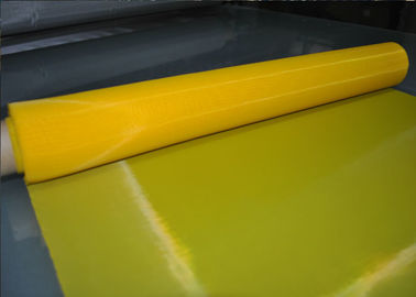 80T مش چاپ صفحه نمایش ابریشمی پلی استر زرد برای چاپ منسوجات ، رول 30-70 متر
