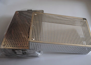 ضد عفونی کننده پزشکی سبد مش فلزی سوراخ دار 40x30x5cm