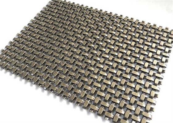 قیمت خوب ورق های مش سیم برنجی 3.0 میلی متری با روکش عتیقه مش تزئینی برنجی تک چین دار آنلاین