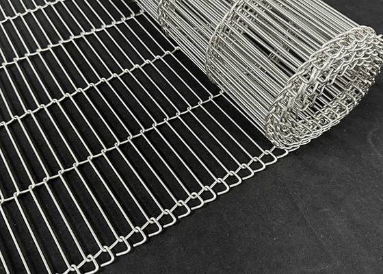 قیمت خوب کارخانه در چین مقاومت در برابر خوردگی و دمای بالا 304 فولاد ضد زنگ سیم میش نردبان نوار حمل کننده آنلاین