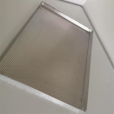 قیمت خوب فولاد ضد زنگ 304 سوراخ شده مستطیل خشک کردن پخت و پز سرو کردن سینی سینی برای یخچال کوره آنلاین