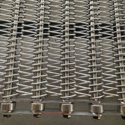 قیمت خوب Custom Chain Driven 304 Stainless Steel Spiral Wire Mesh Conveyor Belt for Fried Foods Industries آنلاین