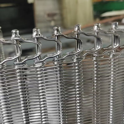 قیمت خوب Flexible Rod Conveyor Belt Stainless Steel Spiral Balanced Weave Wire Mesh Belt آنلاین
