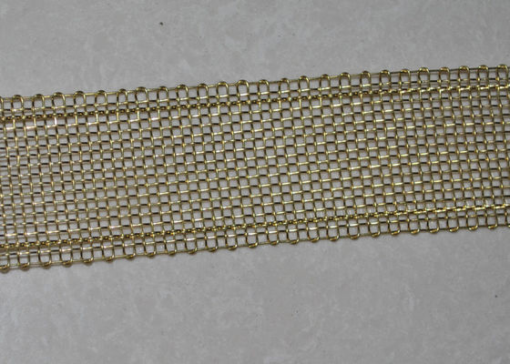 قیمت خوب 16 میش مس پیچیده کنار فولاد ضد زنگ صفحه نمایش سیم میش 40mm عرض آنلاین