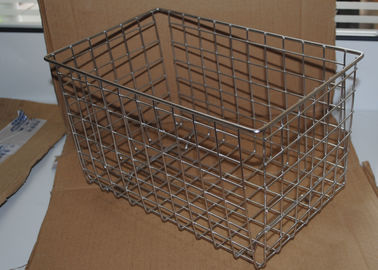 قیمت خوب مستطیل آشپزخانه مستطیل 50 * 35 * 10 سانتی متر سبد استیل ضدزنگ آنلاین