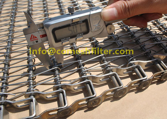 قیمت خوب تسمه نقاله زنجیری از جنس استنلس استیل سیم مارپیچ Sus 304 برای خنک کننده نانوایی یخ زده شستشوی نان پخت آنلاین