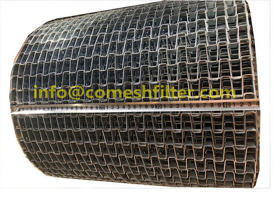 قیمت خوب تسمه نقاله لانه زنبوری شانه ای مسطح بافت فولاد ضد زنگ برای شستشوی خشک کردن اجاق نانوایی، فولاد کربن آنلاین