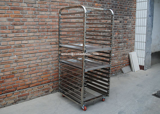 قیمت خوب واگن برقی سینی سوراخ دار 20 ردیف آلومینیومی Ss304 آنلاین