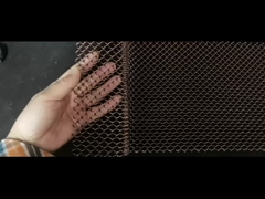 تزئینی انعطاف پذیر طلا آلومینیوم سیم پیچ پارچه آویزان فلزی زنجیره ای لینک میش سقف پرده F