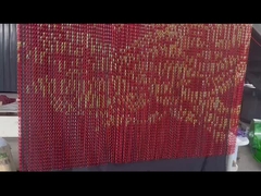 رنگ سفارشی دو قلاب تزئینات آلومینیوم زنجیر لینک شبک پرده