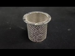 SS304 فولاد ضد زنگ فلز سوراخ شده فلتر میش لوله لوله های سیلندری عناصر سوراخ دار مواد غذایی Gr