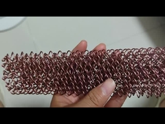  پرده مش فلزی  روکش برنزی جداکننده های اتاق مش سیم آویز برای سقف