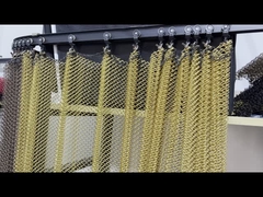 پرده تزئینی فلزی طلای فلزی فلزی برای طراحی داخلی