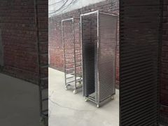 رستوران بیکر 6 12 15 32 لایه استیل ضد زنگ چرخ دستی نانوایی قفسه سینی ورقه ای