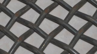 شیاردار سیم گریزلی سوراخ مربعی صفحه نمایش راه راه آهن سیاه ورق کربن ورق استیل ضد زنگ بافته شده