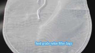 کیسه های فیلتر نایلونی پارچه ای پارچه ای 5 10 20 25 40 70 90 150 400 500 500 میکرون 60 مش