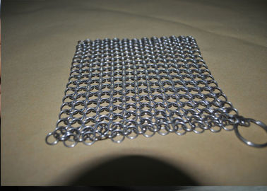 قیمت خوب مستطیل ضد آب Chainmail Scrubber Steel 304 10mm ، اندازه سفارشی آنلاین