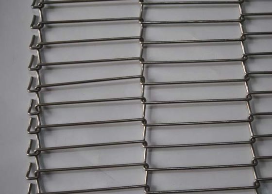 کمربند بافت توازن SS ، کمربند مش فلزی Spiral Wire برای نوار نقاله مواد غذایی