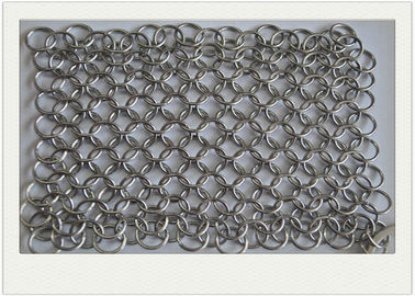 قیمت خوب تمیز کننده Chainmail فولاد ضد زنگ 6 * 8 / چدن تمیز کننده زنجیره ای غیر سمی آنلاین