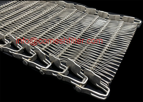 قیمت خوب طعام درجه فولاد ضد زنگ 304 سیم شبکه کمربند حمل کننده برای کوره مارپیچ خشک کردن یخچال پخت آنلاین