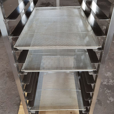 Custom Size Food Grade 304 Stainless Steel Drying Rack Trolley for 600x400 Trays