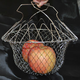 قیمت خوب فلزی 201 304 استیل ضد زنگ Fry Basket / Chip Pan Basket با قطر 220 میلی متر آنلاین
