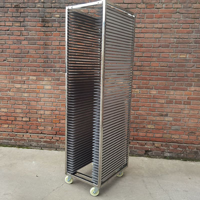 قیمت خوب ترولی قفسه نانوایی 30 طبقه استیل ضد زنگ 304 سنگین برای فر گردان آنلاین