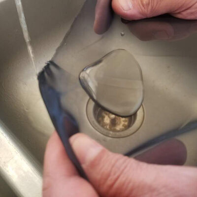 قیمت خوب پارچه مش فیلتر میکرون پلی استر با درمان آبگریز مشکی آنلاین