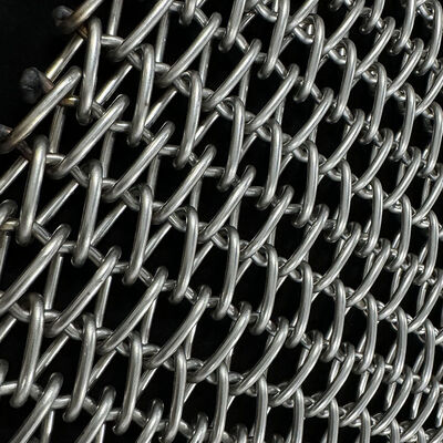 فولاد ضد زنگ 304 فلزی 304 نوار نقاله بافته سیمی تسمه مش برای پخت بیسکویت فر نانوایی خنک کننده تونل کوره