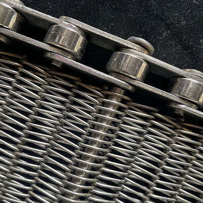 قیمت خوب مواد غذایی درجه حرارت بالا فلز کربن شبکه فلش شبکه فر زنجیری لینک بافت چرخش حمل کننده سیم فولاد ضد زنگ آنلاین