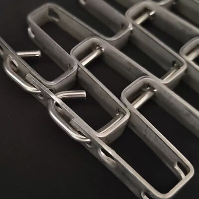 Custom Heat Resistant Continuous Food ss304 Metal 316 stainless steel horseshoe great wall mesh flat wire honeycomb conveyor belt