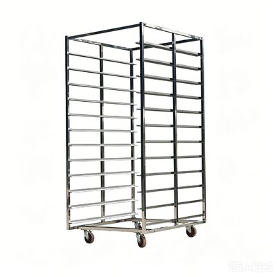 Stainless Steel 304 600 x 400mm Corrosion Resistant Bakery Trolley for Commercial Baking Tray Rack