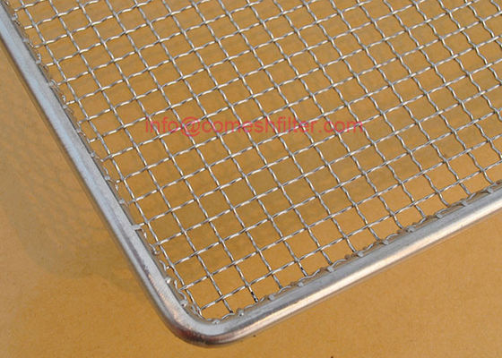 سینی مستطیل سیم سینی استیل 304 خشک کن خشک کن