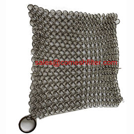 اسکرابر Chainmail استیل مربعی 4x4 اینچ مربع برای آشپزخانه