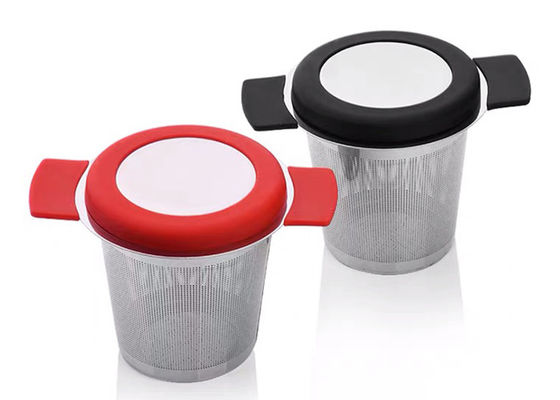 دسته های سیلیکونی Sus430 100x65mm Extra Fine Tea Infuser