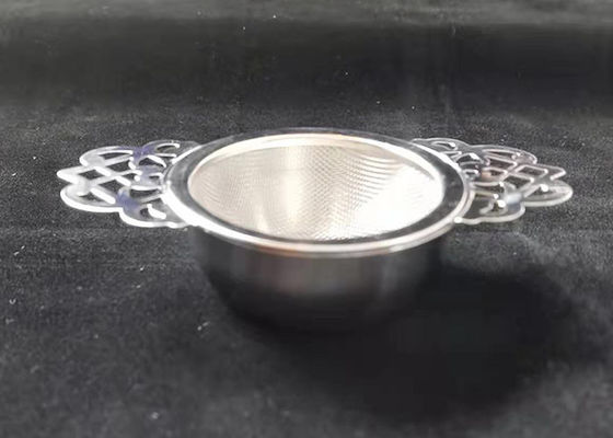 قیمت خوب قطره چکان توری کفگیر اضافی ظریف چای صافکن از جنس استیل ضد زنگ دو دسته آنلاین