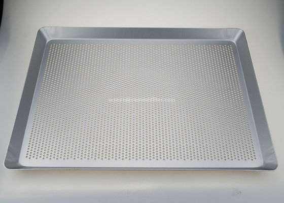 سینی باگت سوراخ دار آلومینیومی 400x300mm برای فر