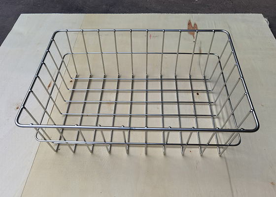 قیمت خوب سبد استیل ضد زنگ 36x24x12cm برای آشپزخانه مقاوم در برابر خوردگی آنلاین